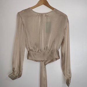H&M Women's Tie-Back Blouse